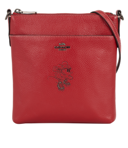 Coach X Disney Messenger Bag, Leather, Red 2*